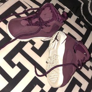 Jordan True Flight  ⭐️ Toddlers ⭐️Plum and White